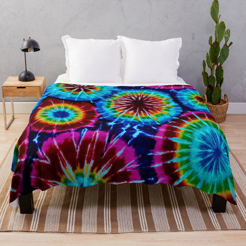Tie Dye Throw Blanket