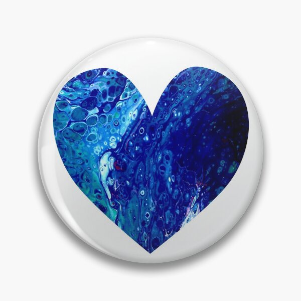 Item preview, Blue Abstract Heart designed and sold by PaintedbyCarol.