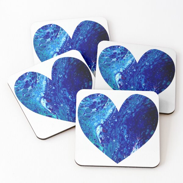 Item preview, Blue Abstract Heart designed and sold by PaintedbyCarol.