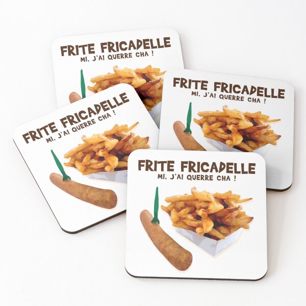Aperçu de l'œuvre Frite Fricadelle, mi j'ai querre cha ! créée et vendue par humour-chti.