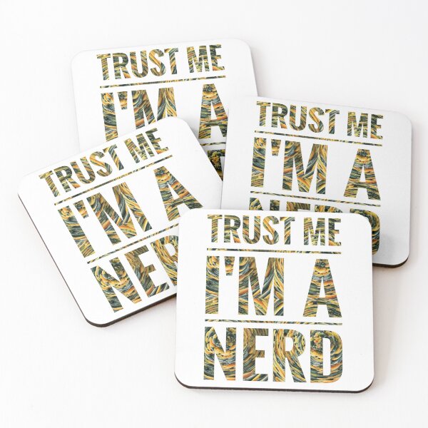 Item preview, Trust Me I'm a Nerd - Hypnotic Orange designed and sold by gphotobox.