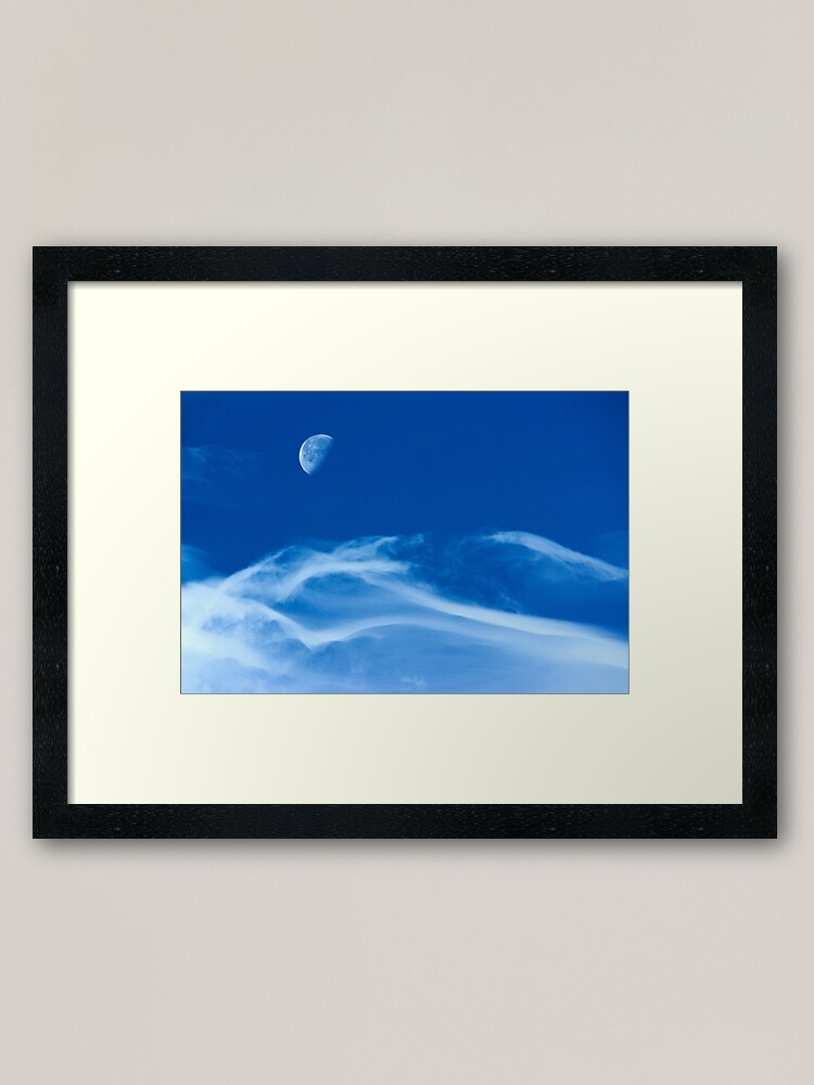 Alternate view of Moonship Over Boulder Colorado Framed Art Print