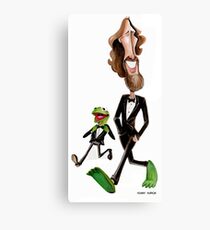 Steppin' Out with Jim and Kermit Canvas Print
