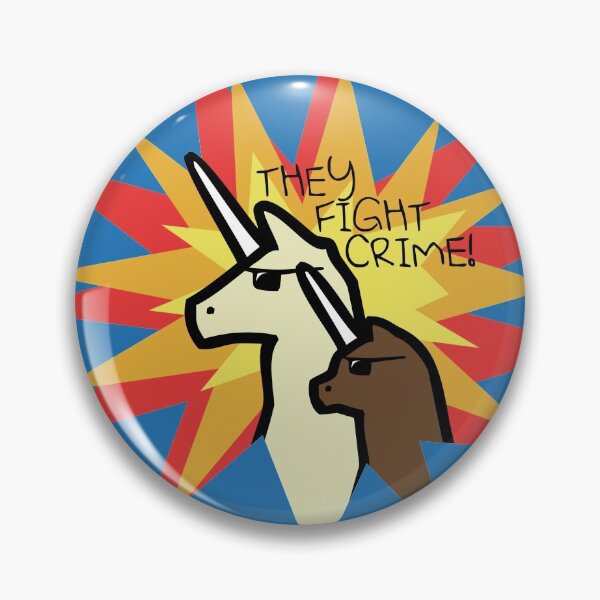 Item preview, They Fight Crime - Llamacorn and Alpacacorn designed and sold by jezkemp.
