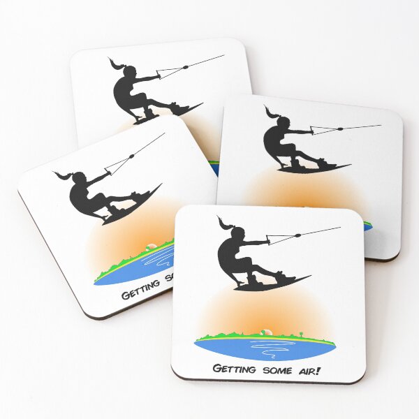 Item preview, Wakeboarding girl getting some air designed and sold by TheTeeCat.
