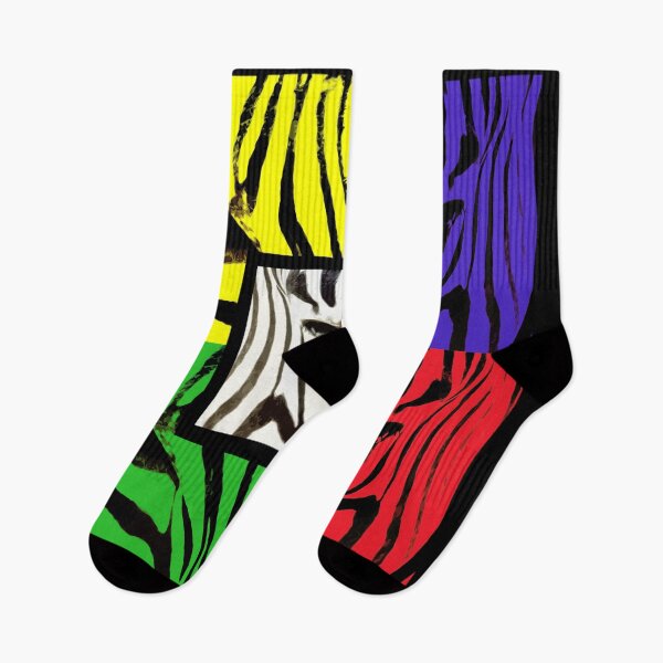 Item preview, Retro Rainbow Zebra Art designed and sold by Jennifer Stedman.