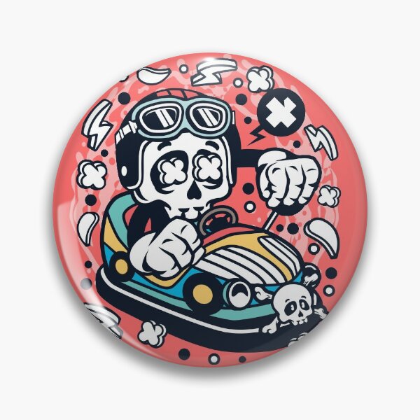 Item preview, Car Toy Skull Cartoon Character - Fun illustration for people who like things a little crazy! designed and sold by Nickelparis.