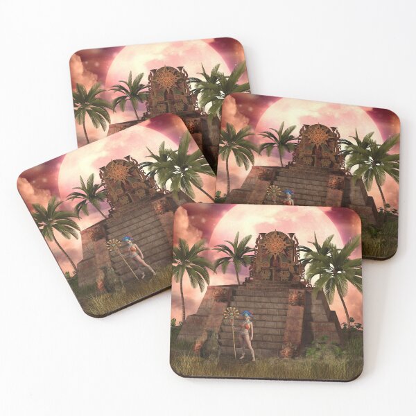 Item preview, Wonderful maya women with temple designed and sold by nicky2342.