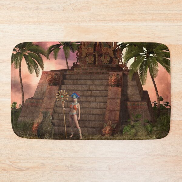 Item preview, Wonderful maya women with temple designed and sold by nicky2342.