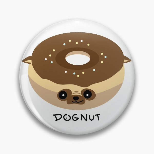 Item preview, Pug dog donut designed and sold by spontania.