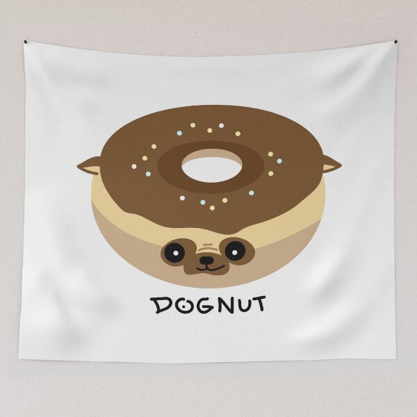 Item preview, Pug dog donut designed and sold by spontania.