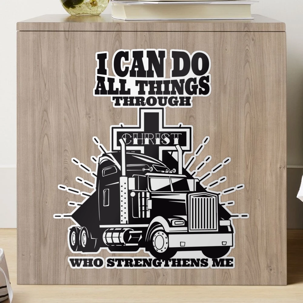 I Can Do All Things Through Christ Truck Driver Ladies Essential