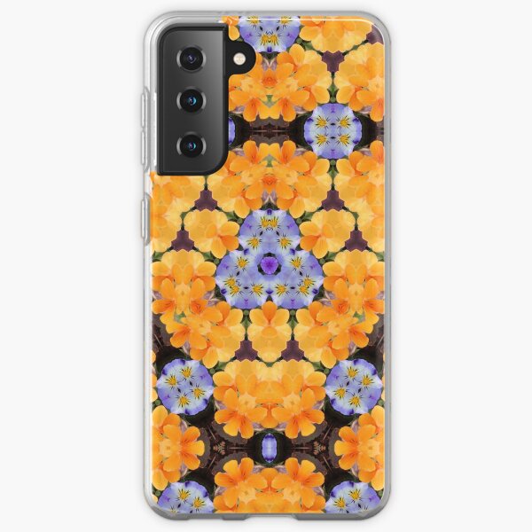 Blue and Yellow Kaleidoscope Samsung Galaxy Soft Case