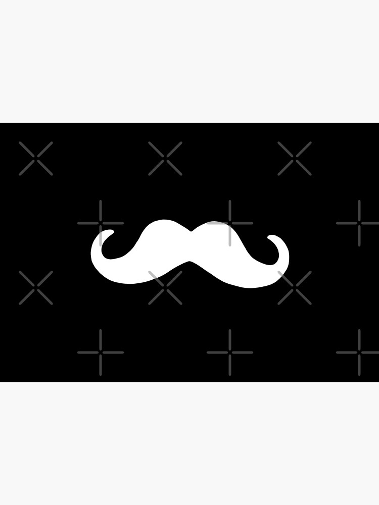 Moustache mask white by sivelobanova