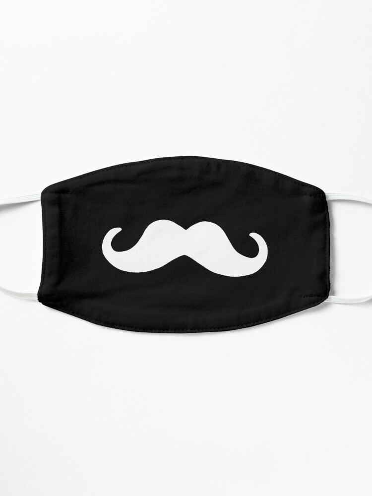 Alternate view of Moustache mask white Mask