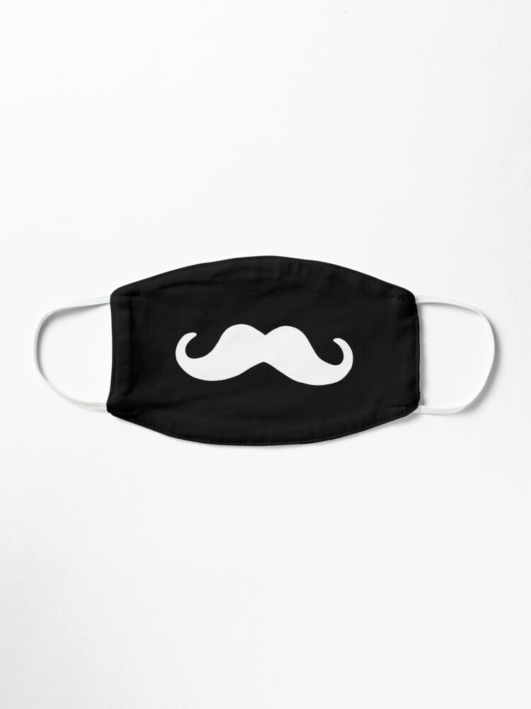 Alternate view of Moustache mask white Mask