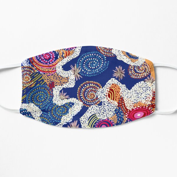 Australian aboriginal art v2 Flat Mask