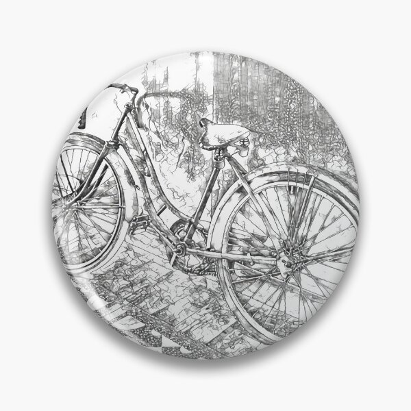 Artikelvorschau, Das alte Vintage Fahrrad - Transparent in Schwarz und Weiß entworfen und verkauft von gphotobox.