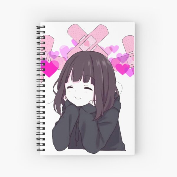 Anime Menhera chan sad why Spiral Notebook for Sale by uisch