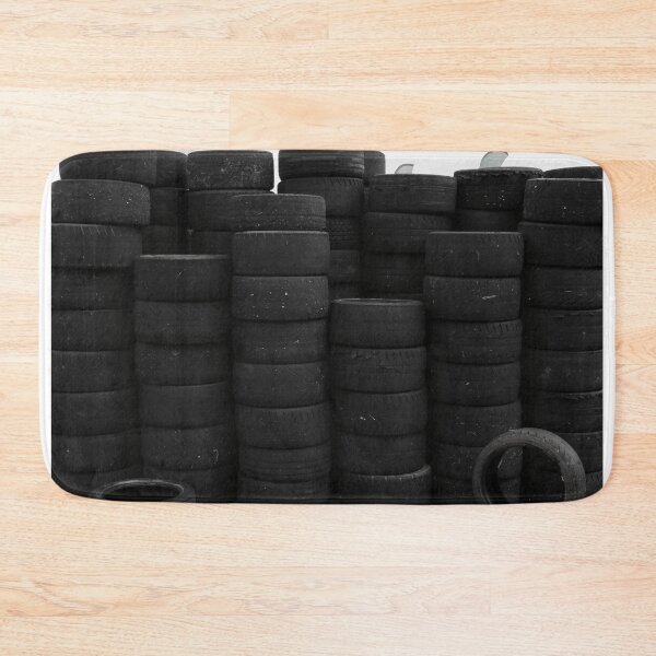 Item preview, wall of tyres designed and sold by Perggals© - Stacey Turner.