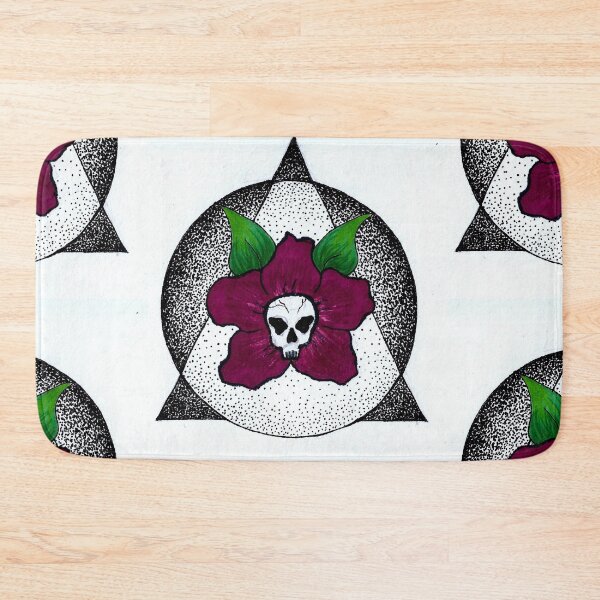 Item preview, skull, flower dot work designed and sold by Perggals© - Stacey Turner.
