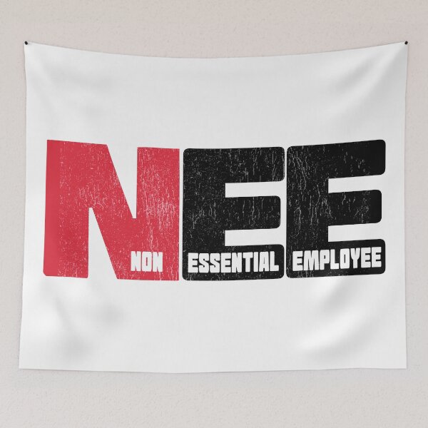 Item preview, Non Essential Employee designed and sold by NerdySherds.