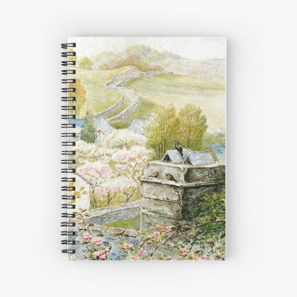 Bird's Eye View From Hill Top Farm - Beatrix Potter Spiral Notebook