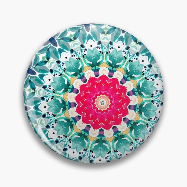 Item preview, WATERCOLOR LEAVES MANDALA designed and sold by nikamartinez.
