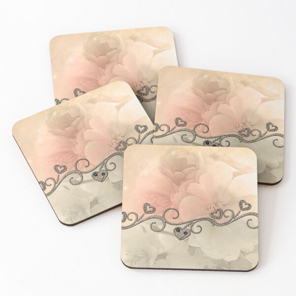 Item preview, Beautiful soft flowers with hearts designed and sold by nicky2342.