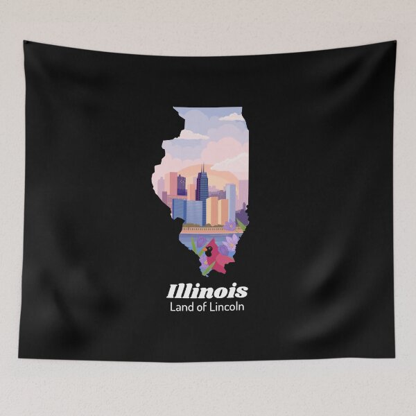 Item preview, Illinois Proud State Motto Land Of Lincoln print designed and sold by jakehughes2015.