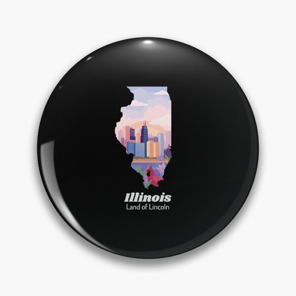 Item preview, Illinois Proud State Motto Land Of Lincoln print designed and sold by jakehughes2015.