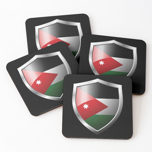 Item preview, Strong Jordan Flag Shield Country designed and sold by HelloFromAja.