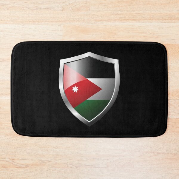 Item preview, Strong Jordan Flag Shield Country designed and sold by HelloFromAja.