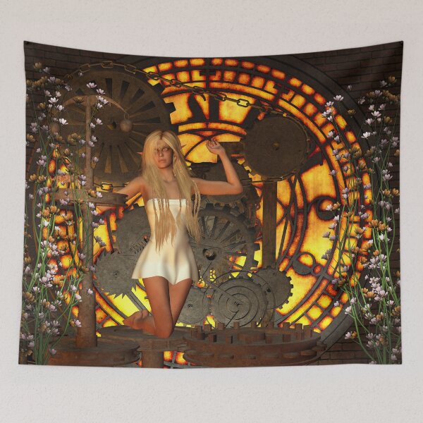 Item preview, Steampunk clockwork and steampunk girl designed and sold by nicky2342.