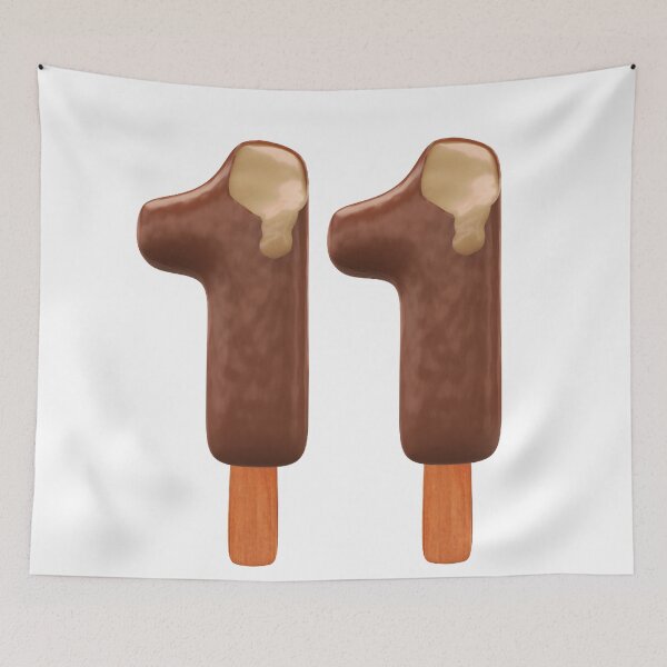 Item preview, 11 Ice Cream Eleven Number 3d Chocolate designed and sold by HelloFromAja.