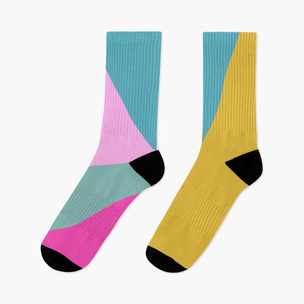 Item preview, Bright and Bold Color Block Geometric Pattern in Blue, Yellow, and Pink designed and sold by JuneJournal.