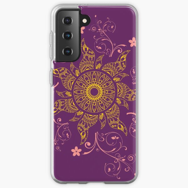 Mandala Gold Flower Samsung Galaxy Soft Case