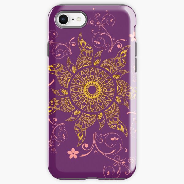 Mandala Gold Flower iPhone Tough Case