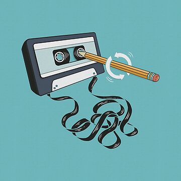 Artwork thumbnail, Back in the Day, Retro 80's Cassette Tape by BootsBoots