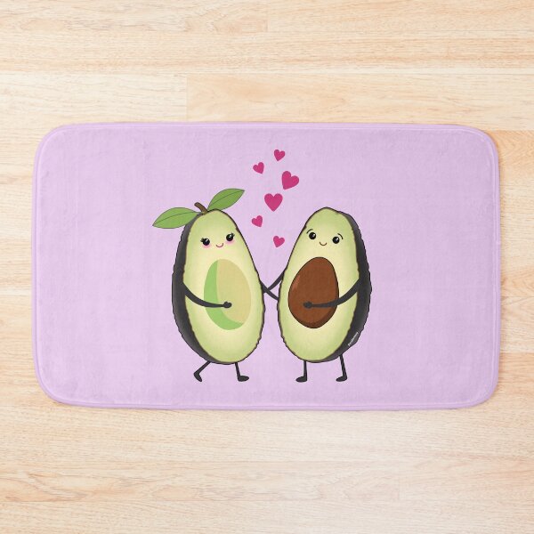 Item preview, Avocados enamored kawaii designed and sold by Pendientera.