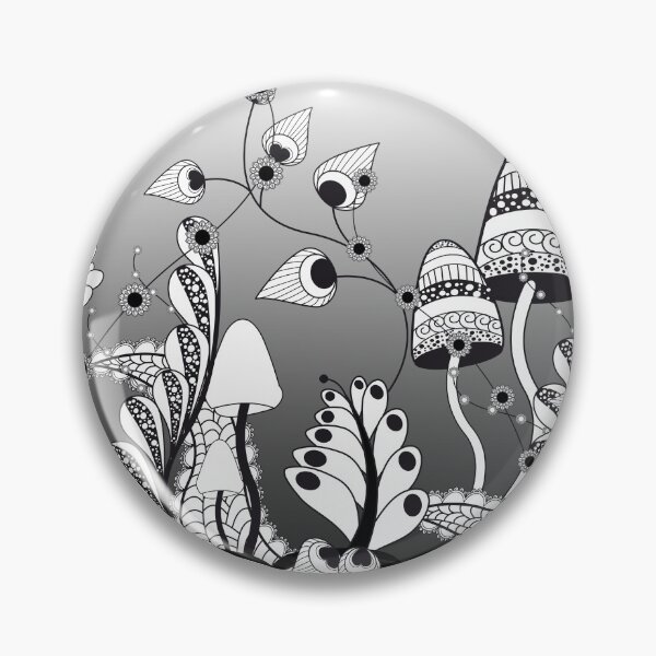 Item preview, Wonderful mushrooms, zentangle design designed and sold by nicky2342.