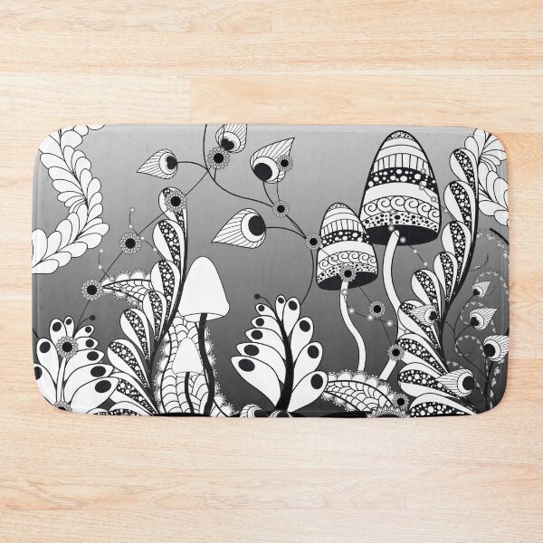 Item preview, Wonderful mushrooms, zentangle design designed and sold by nicky2342.