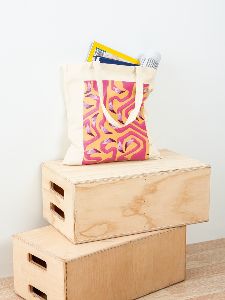 Alternate view of Flamingo Maze Tote Bag
