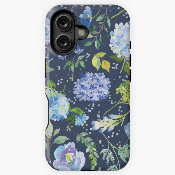 Item preview, Floral Watercolor Blue Lilac Flower Pattern designed and sold by junkydotcom.