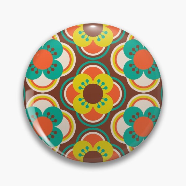 Item preview, 70s Flowers - Mid century modern designed and sold by pakanta.
