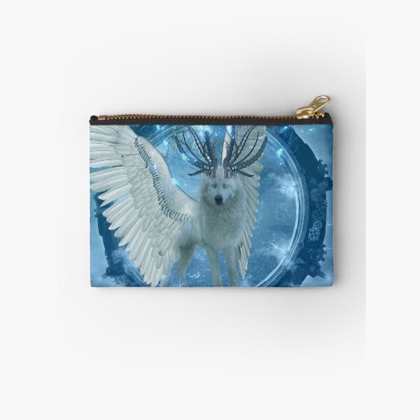 Item preview, Awesome white wolf with wings designed and sold by nicky2342.