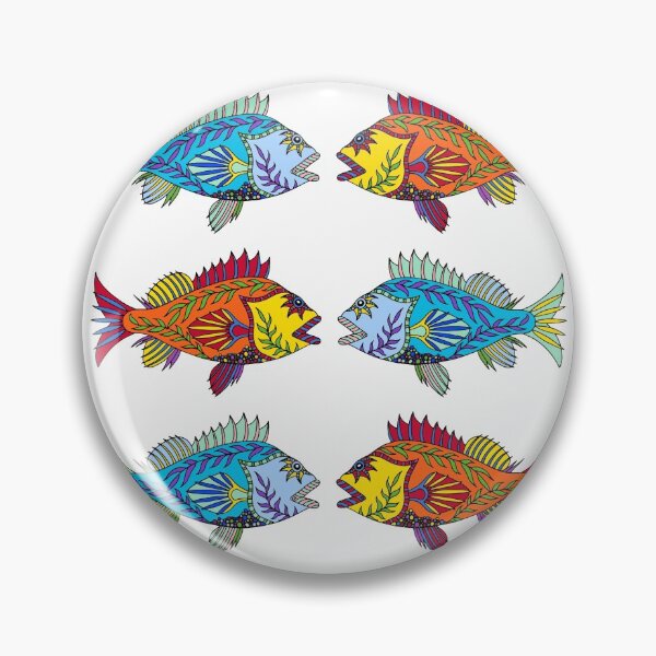 Item preview, Red and Blue Rockfish || Nature || Ocean  designed and sold by Hilary Leslie.
