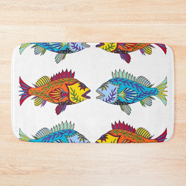 Item preview, Red and Blue Rockfish || Nature || Ocean  designed and sold by Hilary Leslie.