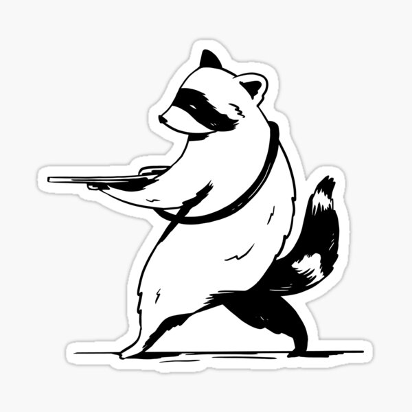 Raccoon Love Stickers for Sale