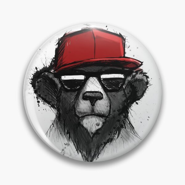 Item preview, Cool Bear with Red Hat - Streetwear Style Design designed and sold by Sebastian Stadler.